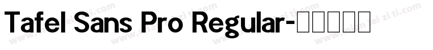 Tafel Sans Pro Regular字体转换